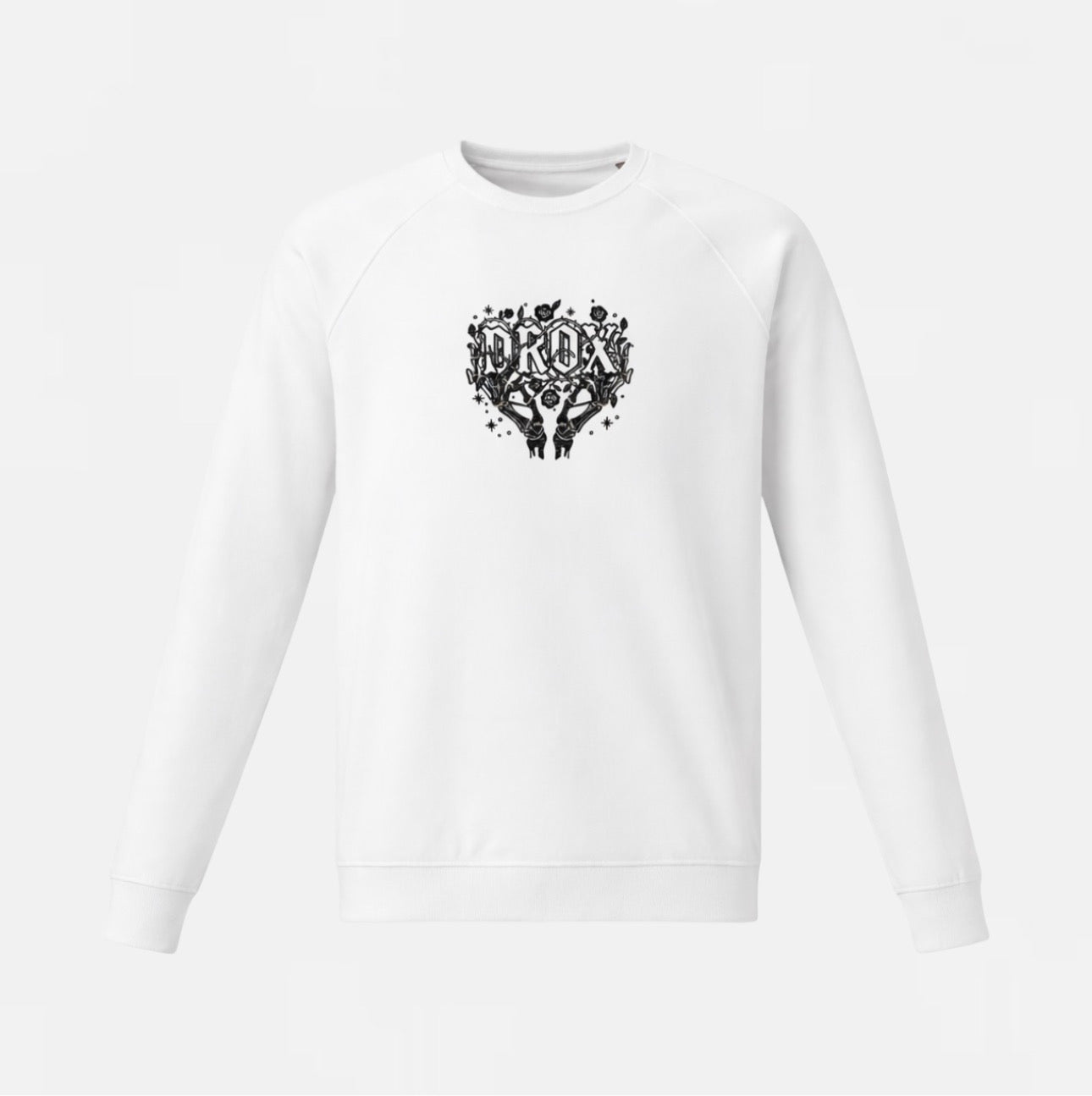 DROX // Astral Identity Unisex organic raglan sweatshirt