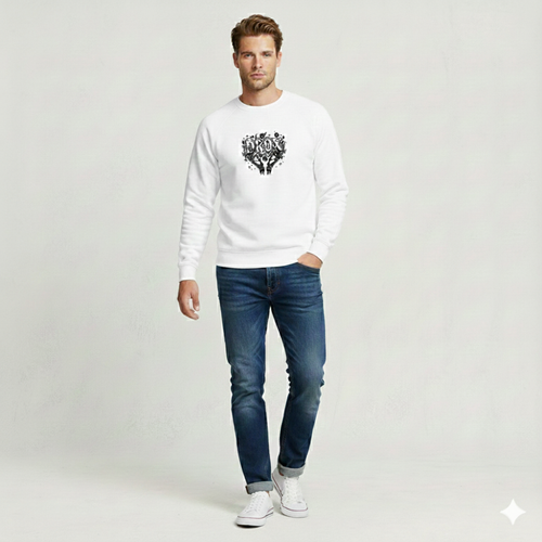 DROX // Astral Identity Unisex organic raglan sweatshirt