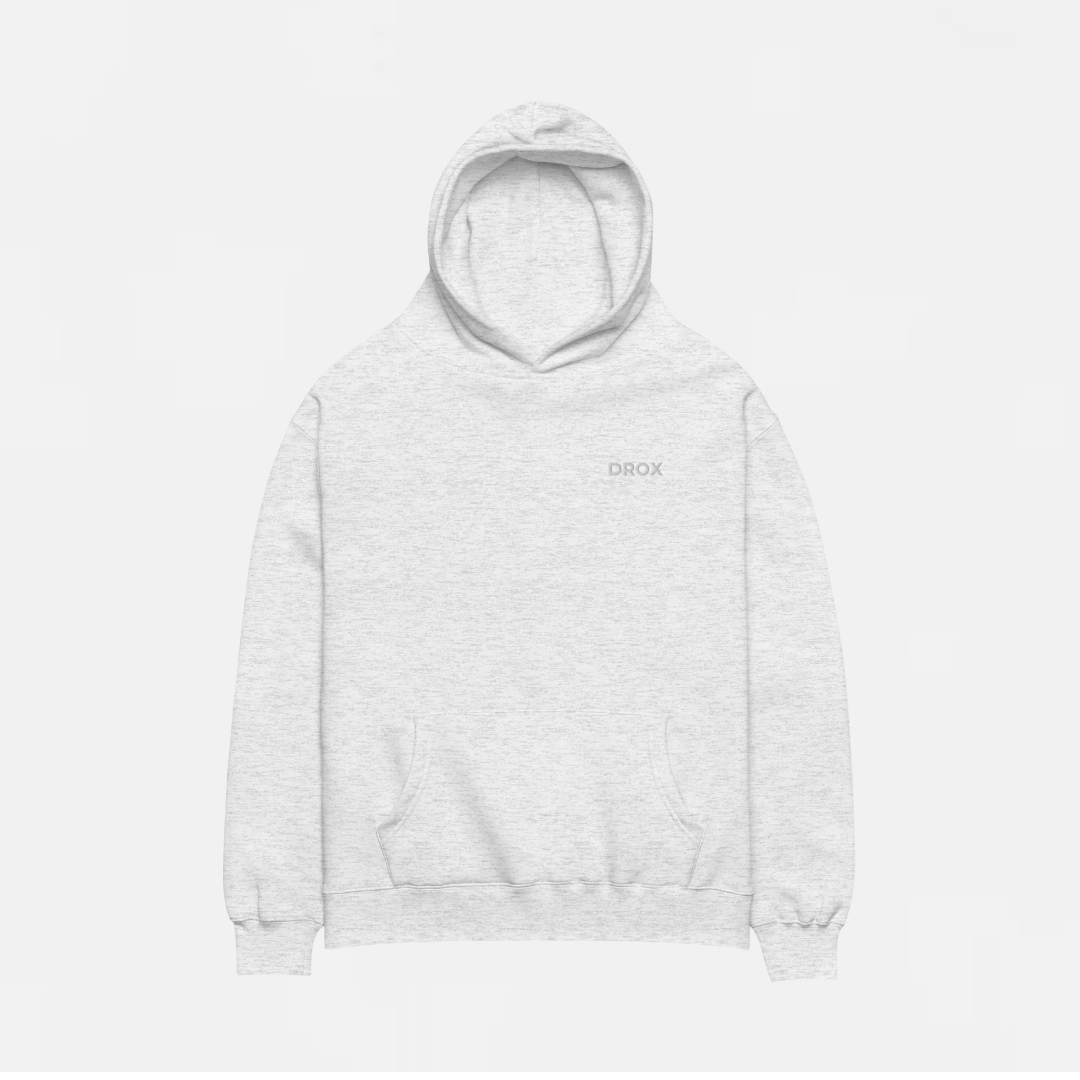 DROX // Heather Grey Unisex oversized hoodie