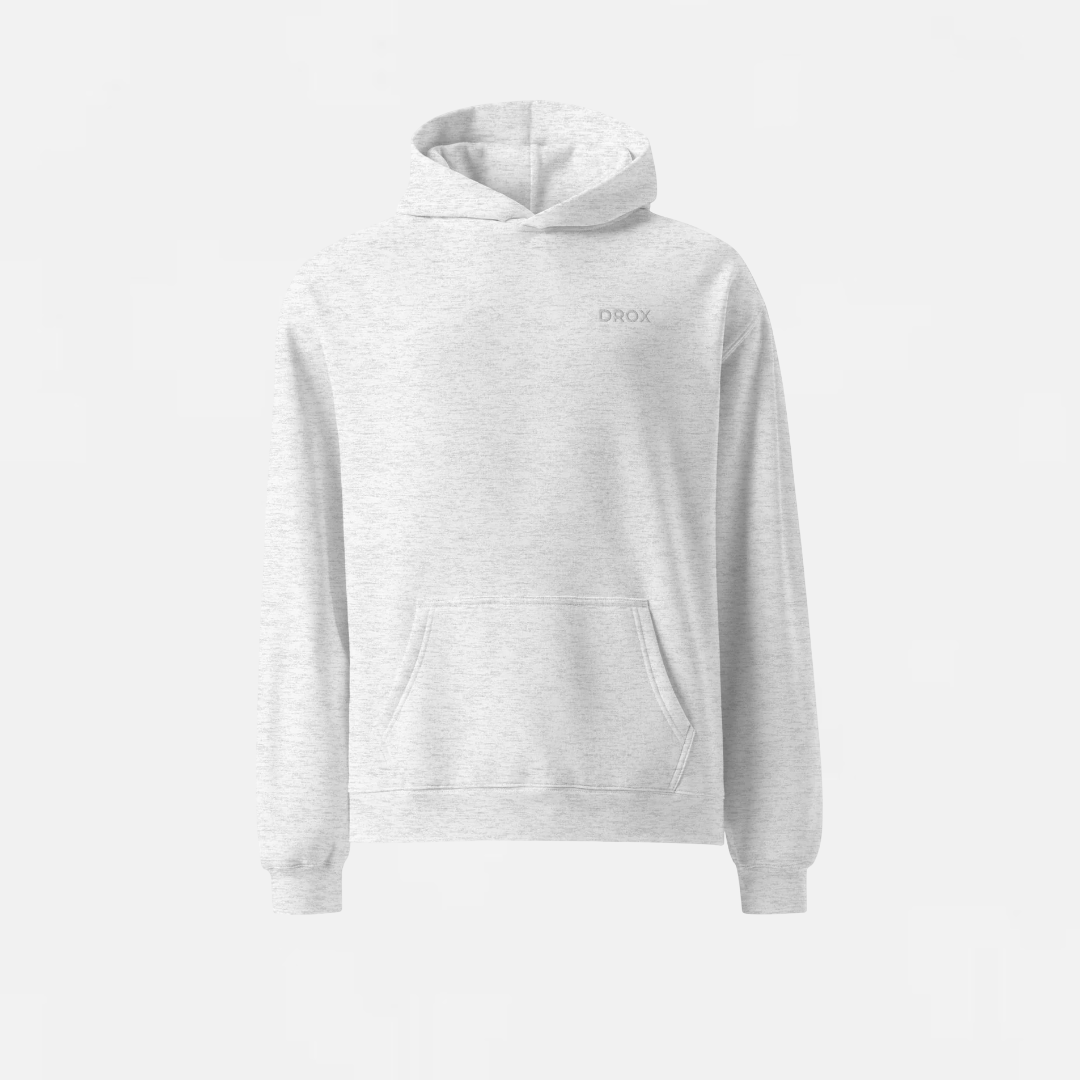 DROX // Heather Grey Unisex oversized hoodie