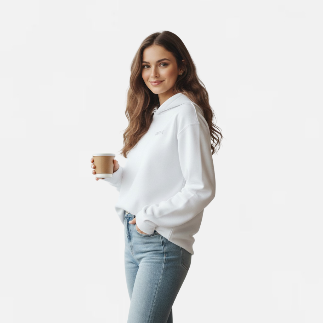 DROX Ivory Premium Oversized Hoodie