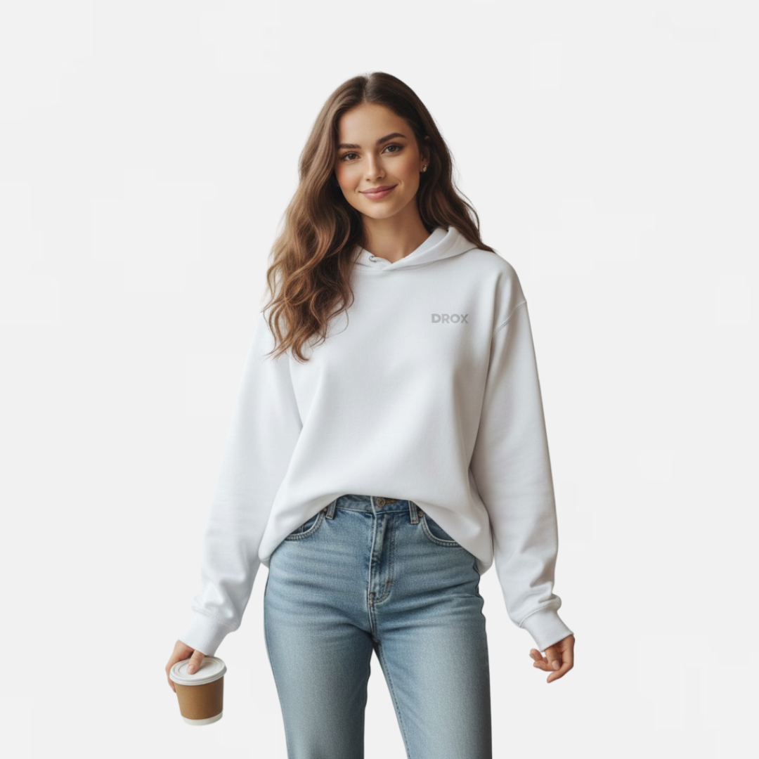 DROX Ivory Premium Oversized Hoodie